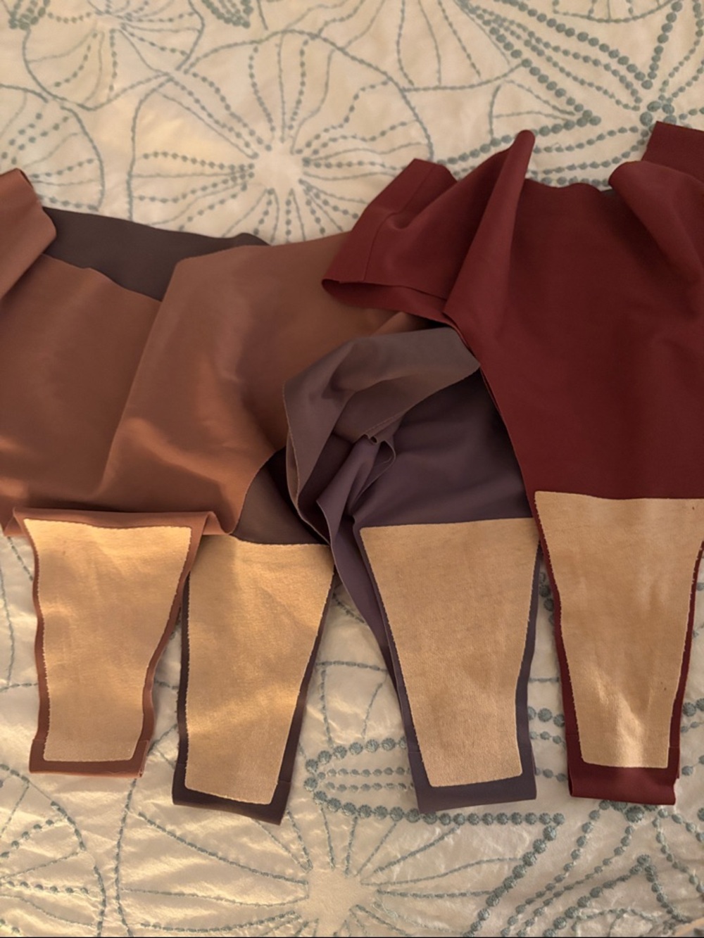 Women’s Seamless Thong Panty Set - Neutral, Charcoal, Burgundy, Taupe - Picture 2 of 4